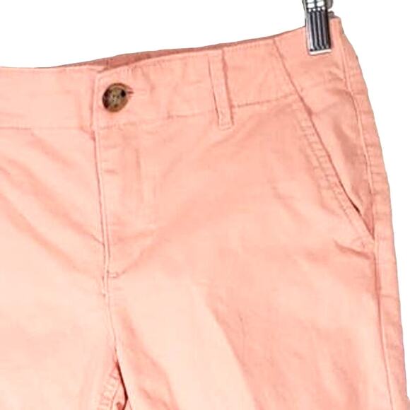 ANN TAYLOR LOFT PEACH PANT BUTTON ZIP CLOSURE THE SLIM PETITE SIZE 2P COTTON - Picture 5 of 5